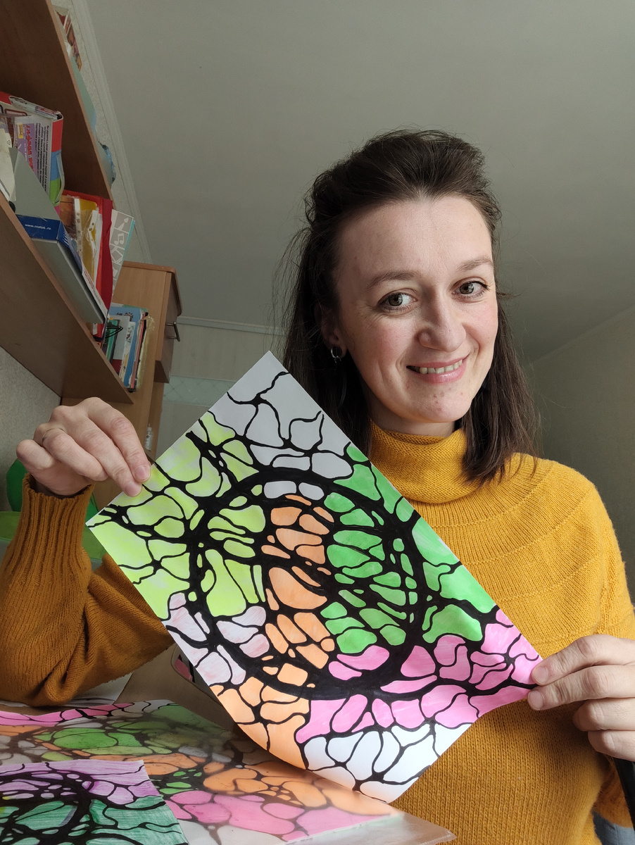 Нейрографика. Тема проработки "Моя реализация". Рисунок Ксении Чигладзе.