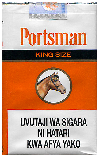 "Portsman" King Size. Танзания, 2017 год. 20 штук, с фильтром, в мягкой  упаковке. Смола 13 мг, никотин 1,1 мг. Производитель: "Tanzania Cigarette Company Ltd.". Владелец торговой марки: "JT International".