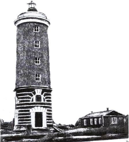 Мудьюгский маяк Фото 1913г.