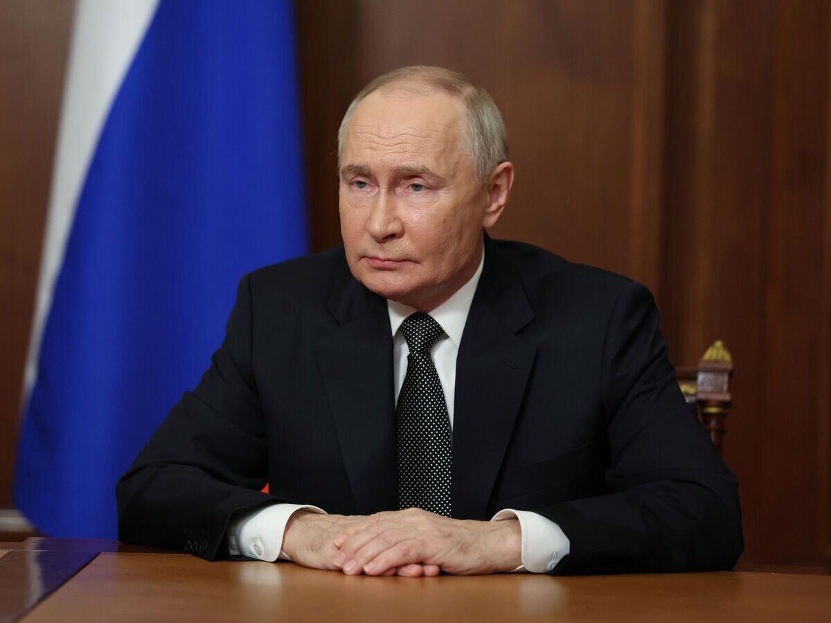    Президент Владимир Путин выступил с заявлением о ситуации в зоне СВО© РИА Новости / POOL