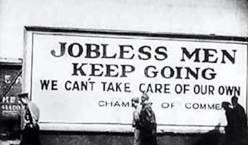 Безработные во время Великой депрессии. Фото: Wikimedia Commons. CC BY 2.0