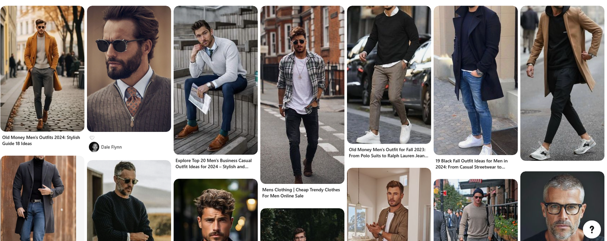 Представьте мужчин и женщин, с которыми будете общаться. Скриншот из Пинтерест.