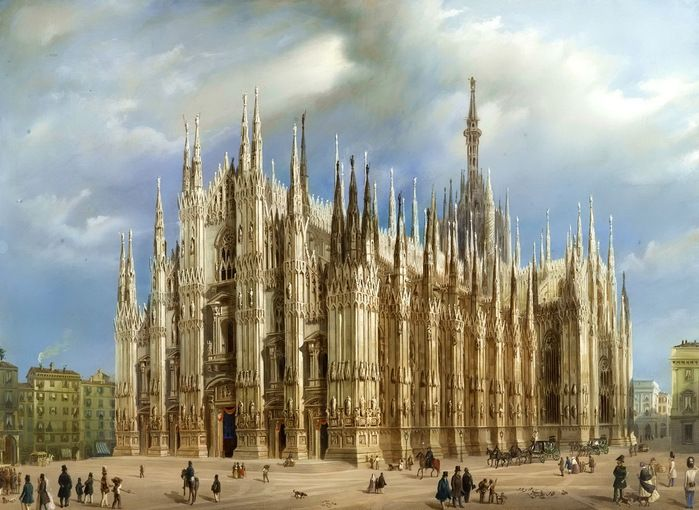 милан на полотне Д.Мильяра