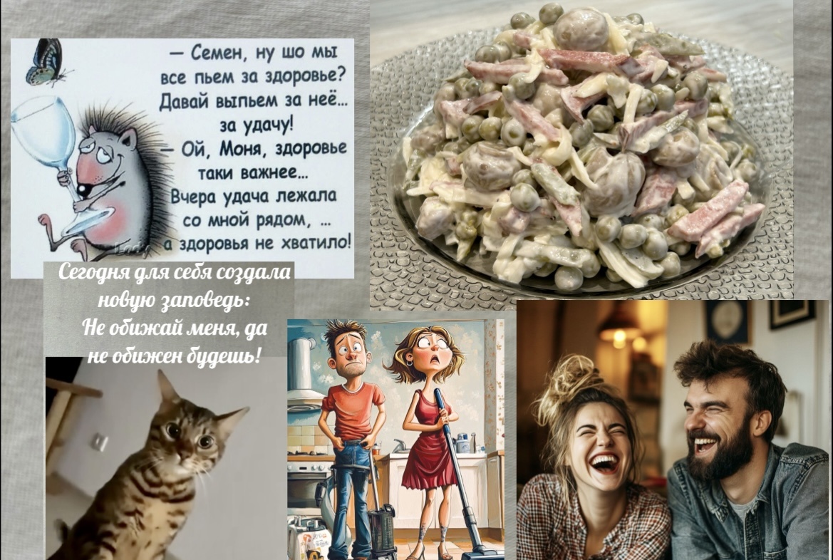 -Иди иди Я тебе уже в спину плюнула!🤣Немного юмора для хорошего настроения и вкусный закусочный салат на скорую руку со сливочным вкусом