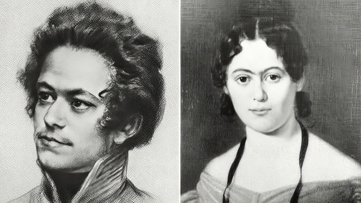 Молодой Маркс и его будущая жена — Женни фон Вестфален