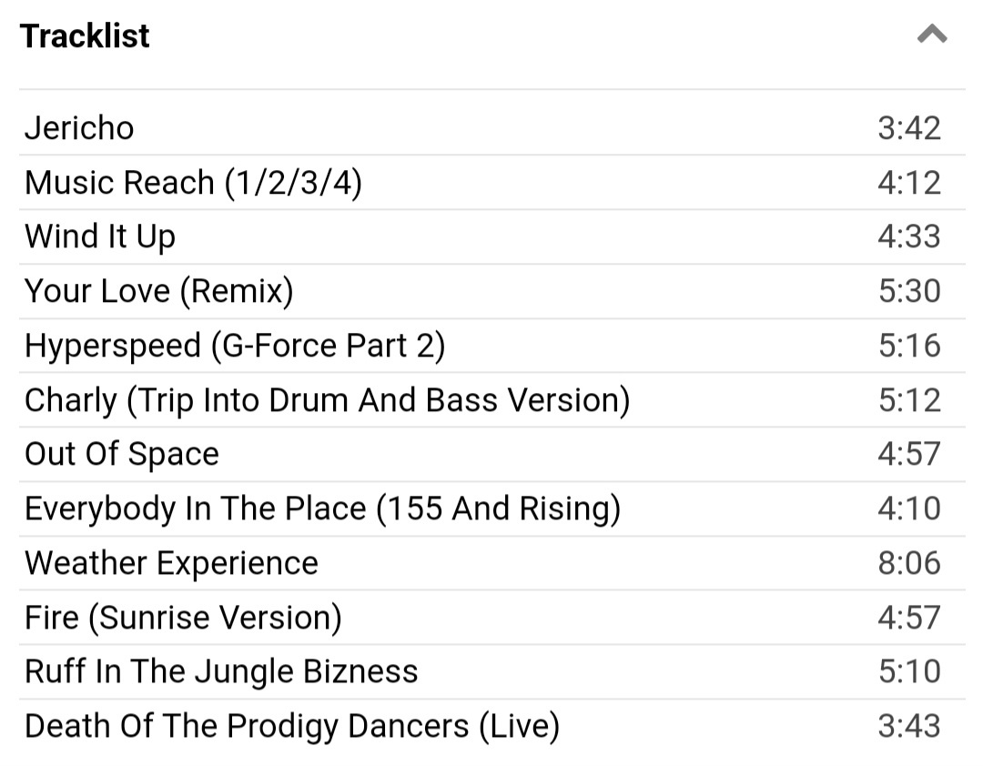 Оригинальный треклист. Источник: discogs.com