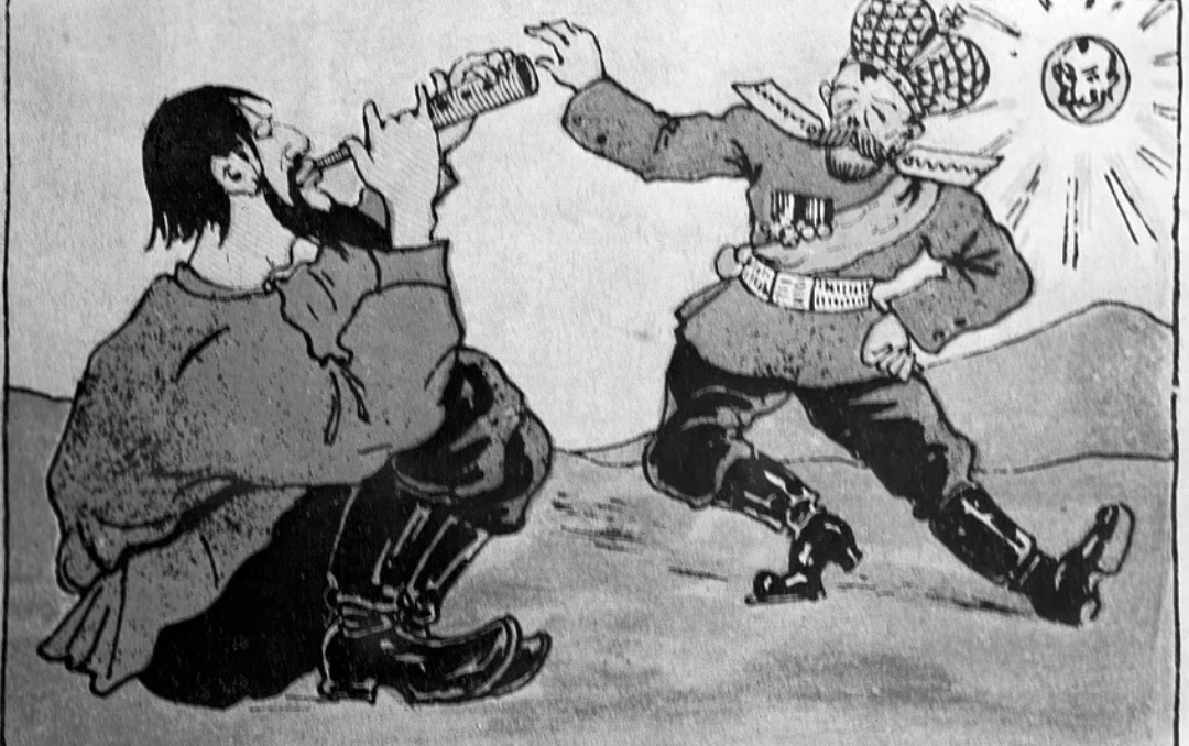 За такие карикатуры в царские времена острогом можно было и не отделаться.. Сейчас, правда, за рисунки тоже сажают, но это другое☝