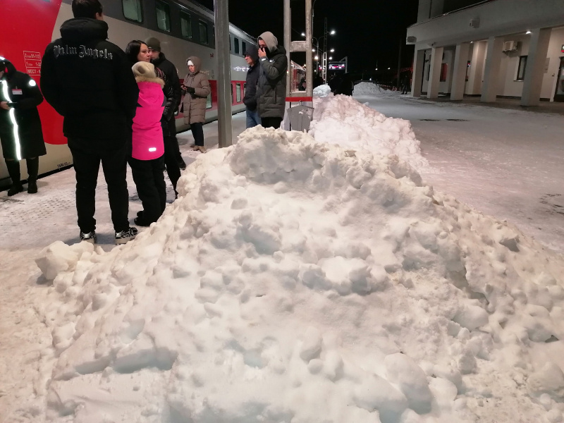    Петрозаводск встречает гостей сугробамичитатель "Фактора"