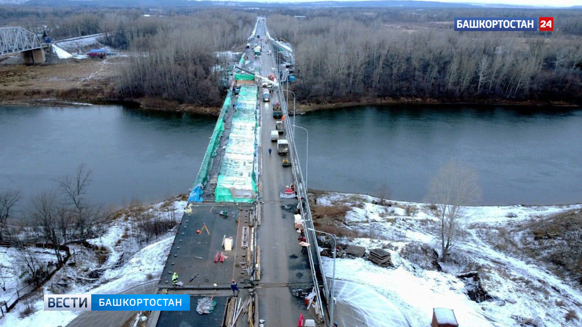    В Уфе утром 24 ноября запустят движение по одной стороне Шакшинского моста