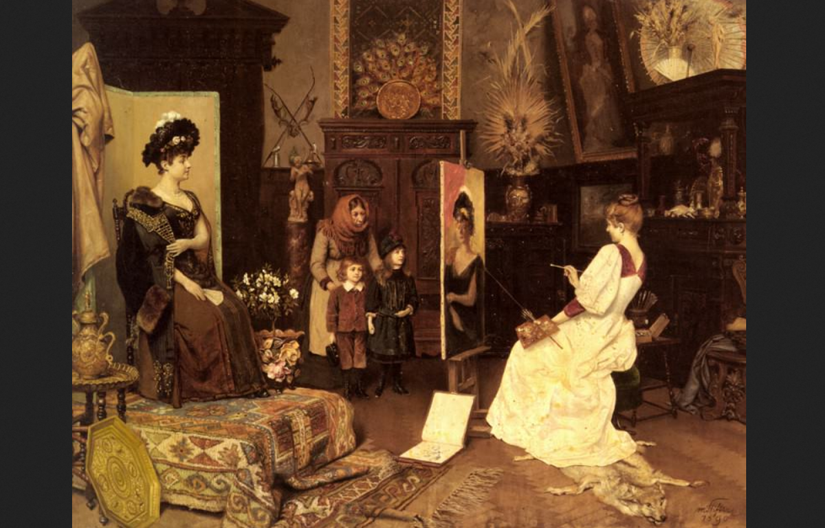 Мориц Штифтер. "В ателье"