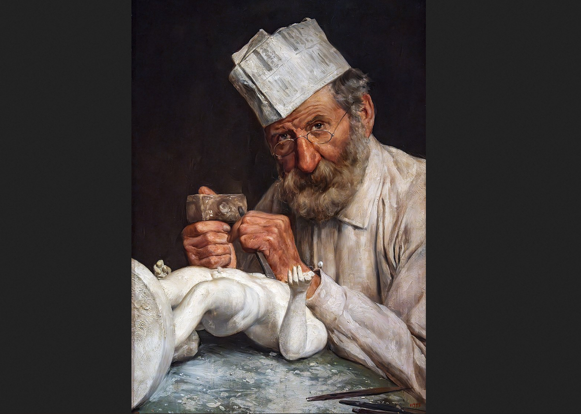 Антонио Фабрес. "Скульптор (Автопортрет)", 1910.