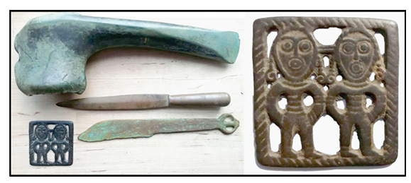 Рис. 1. Предметы, выявленные у пос. Кислуха.