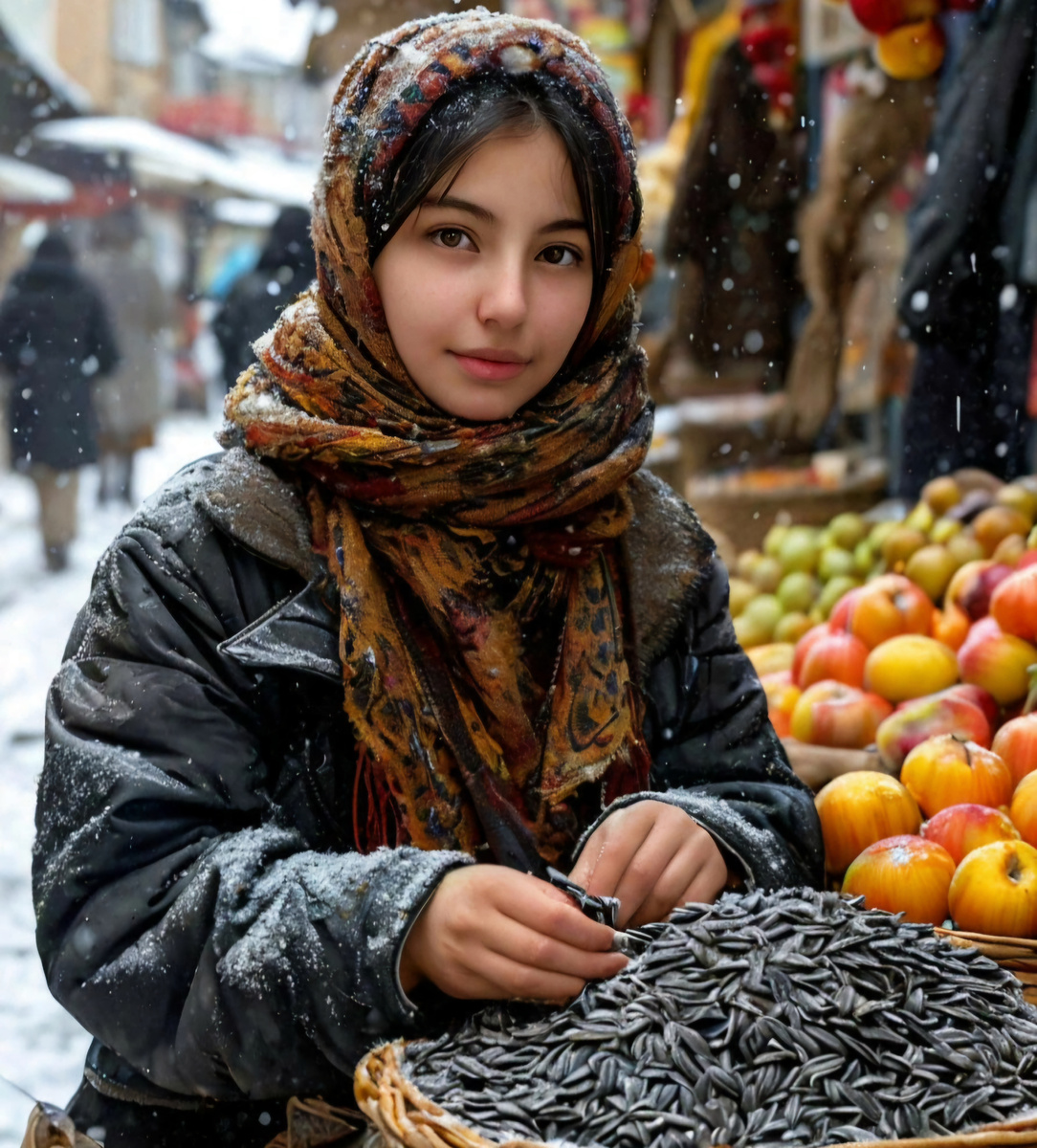 Лайла, все иллюстрации к рассказу "Торговка" созданы автором