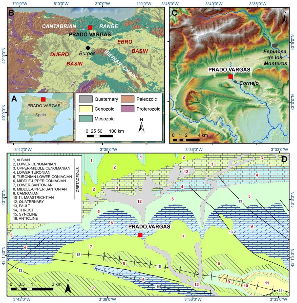    Геолого-географическое положение участка Прадо Варгас / © Quaternary, 2024