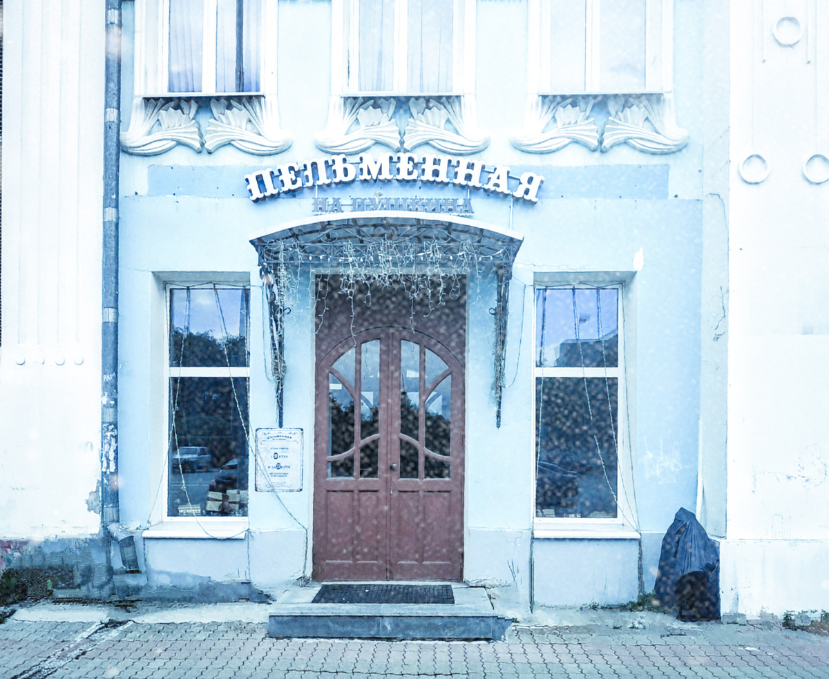 Кафе "Пельменная на Пушкина", г.Екатеринбург, ул.Пушкина,16, 1 этаж, начало 2020г.