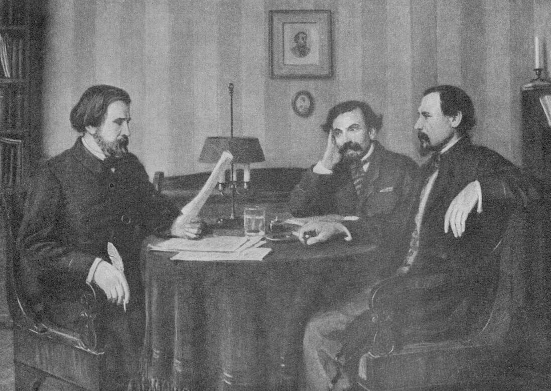 Тургенев, Панаев и Некрасов