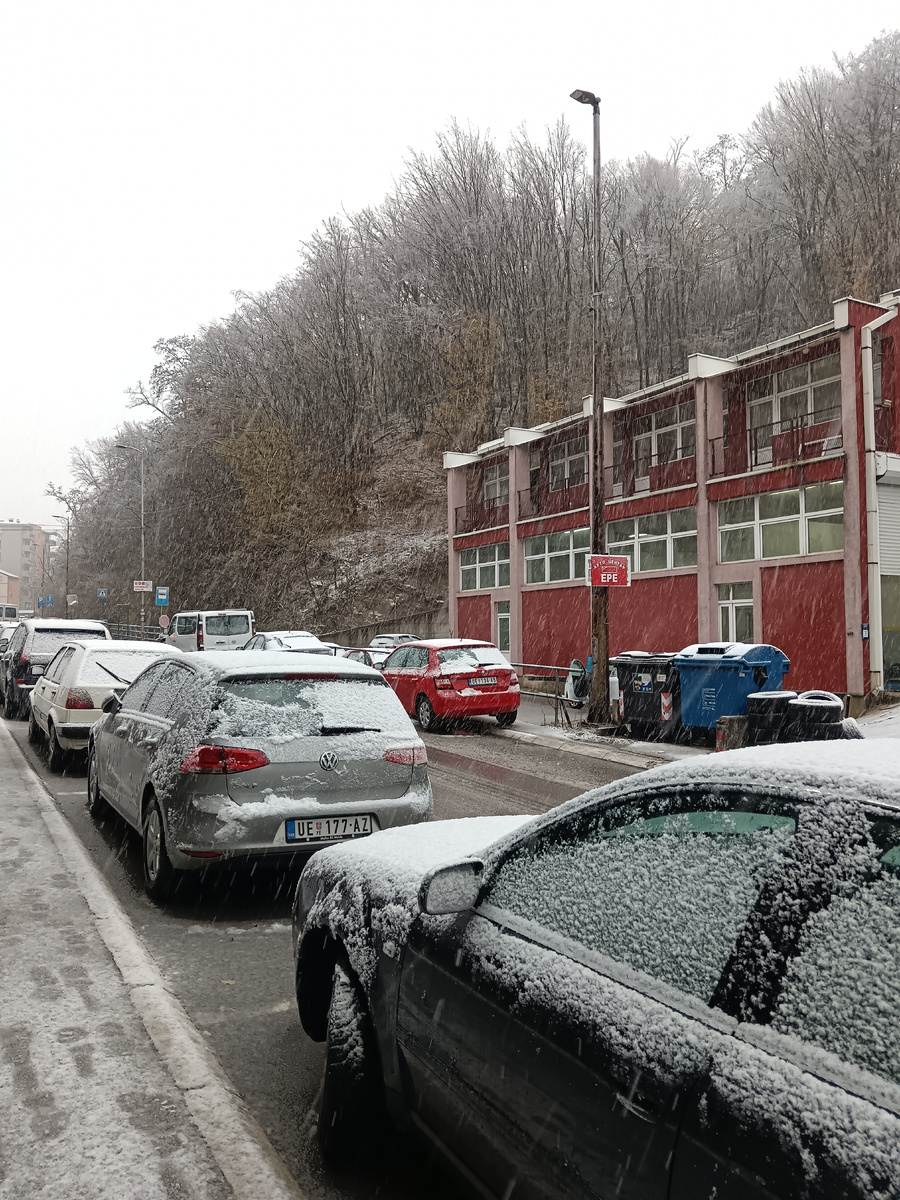 Снегопад в Ужице