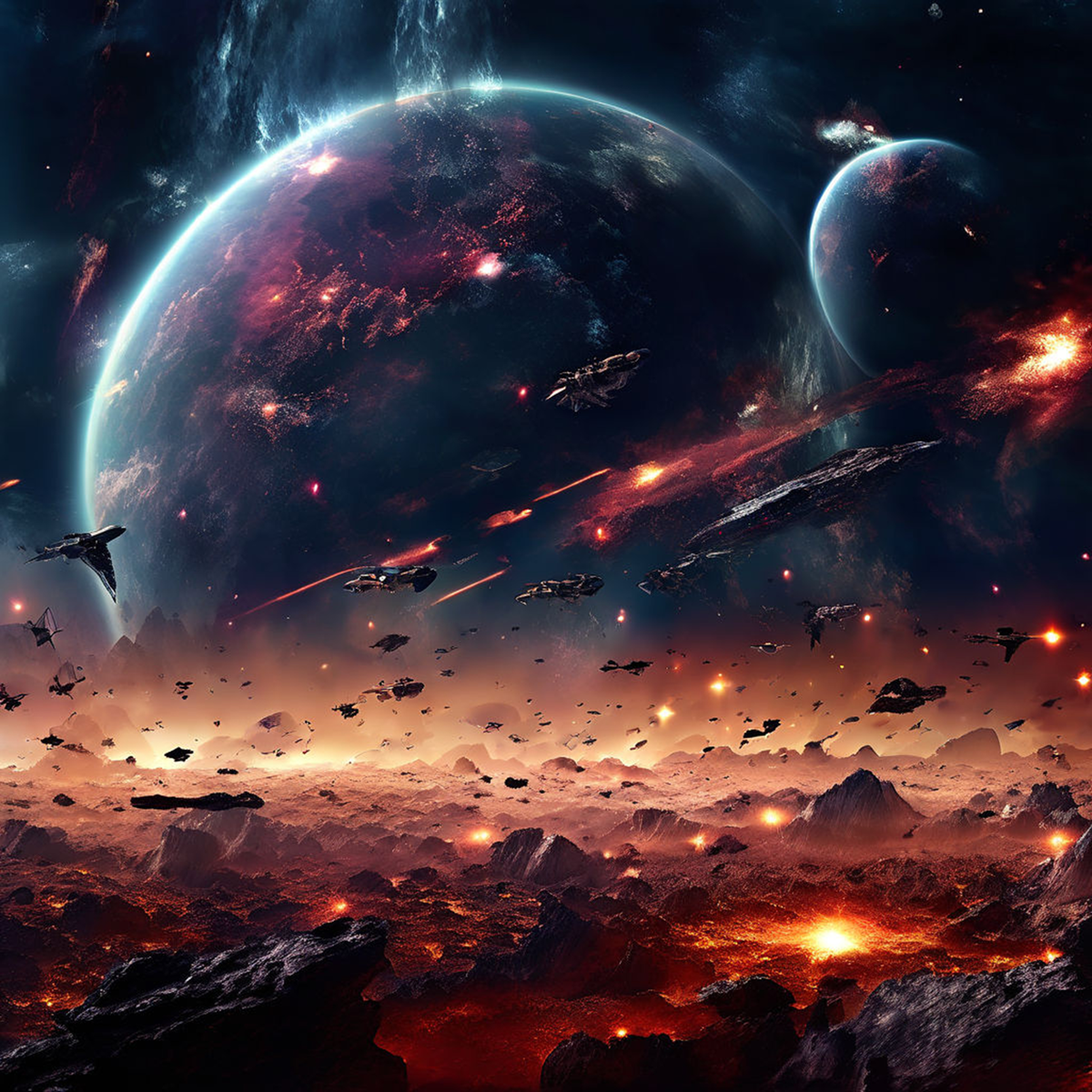 Может так выглядели реальные "Звездные войны?"