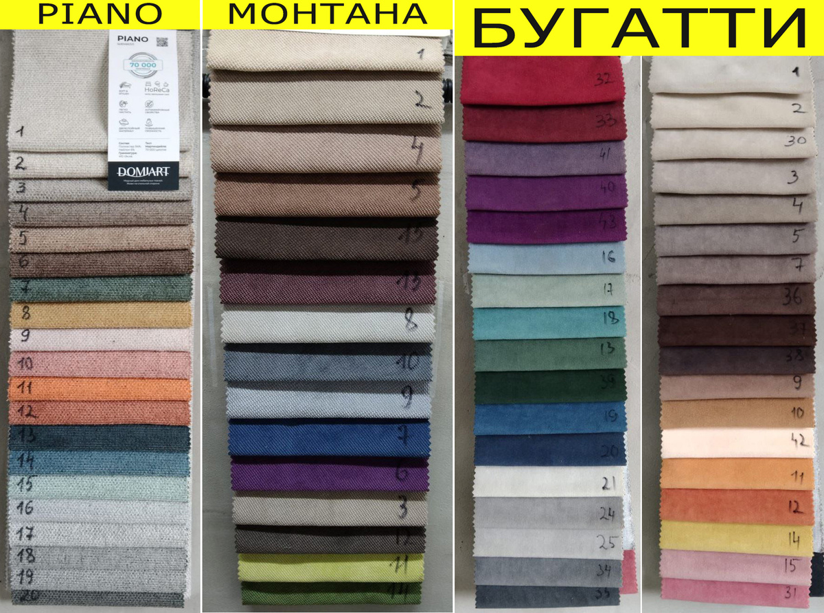 Большой выбор ткани для обивки стульев