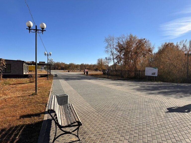    В орском парке «Пищевик» завершается благоустройство Оренбуржье