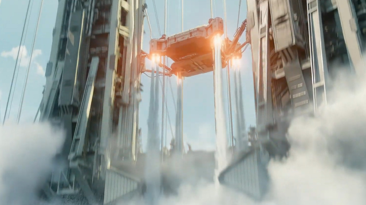 Космический лифт в "Блуждающей Земле 2"