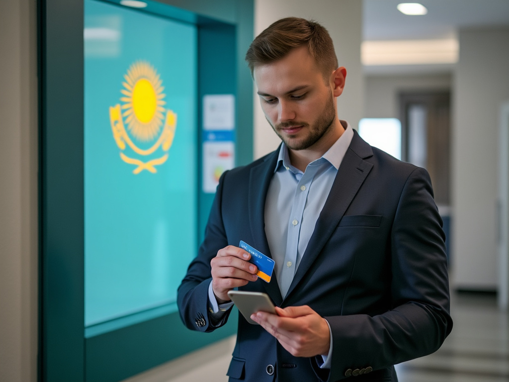 Мужчина из России получил карту в банке Казахстана