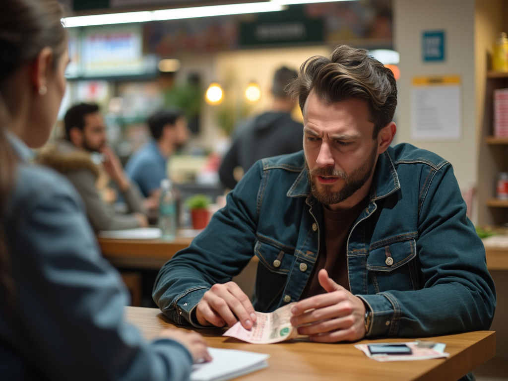 Обманутый клиент в пункте обмена валюты