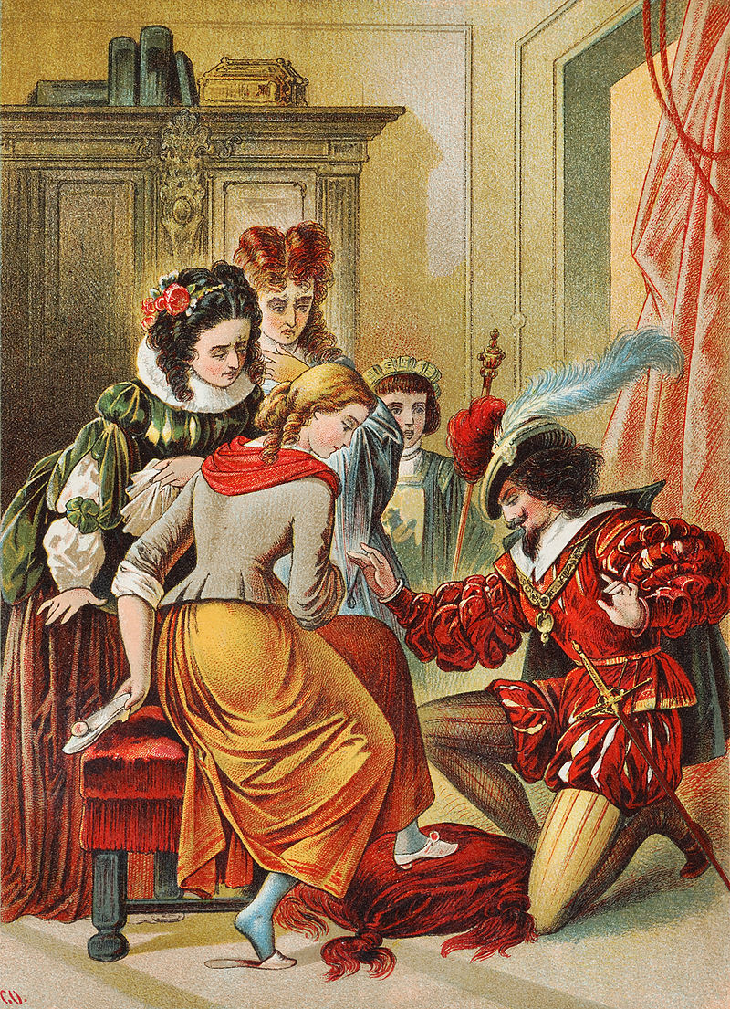 Золушка. Немецкая иллюстрация XIX века. Даже так...