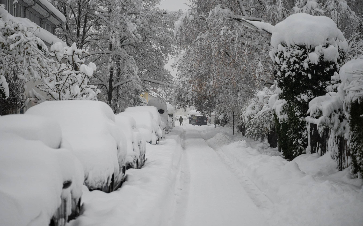Мюнхен в снегу. Фото: SZ