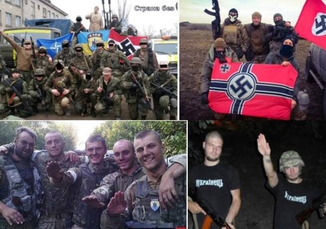Украинские нацисты, экипированные и подготовленные еврейскими олигархами