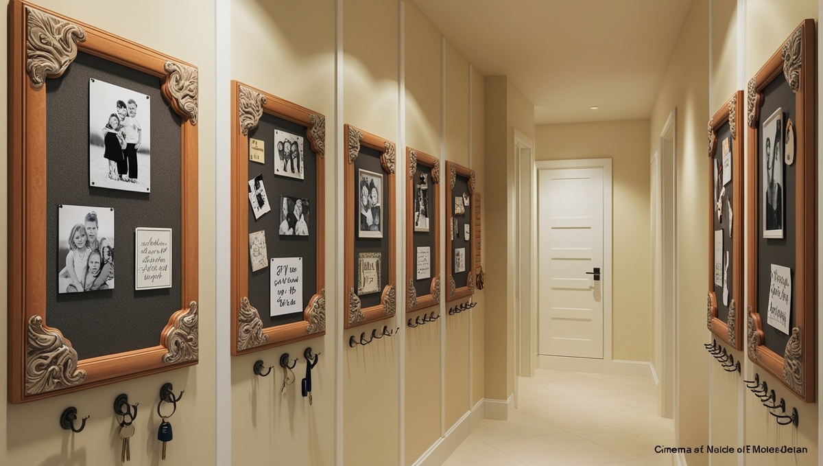 Рамки с фото в прихожей
