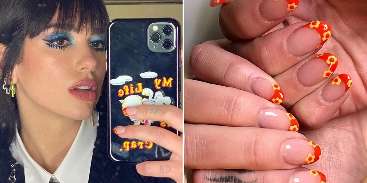 Дуа Липа и ее маникюр