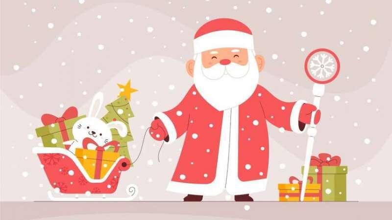    Дед мороз с подарками