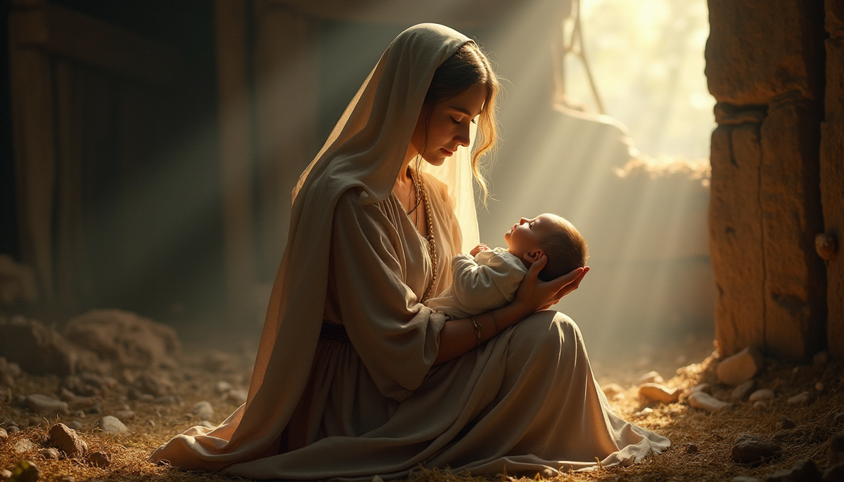 Марии пришлось родить   Иисуса в стойле