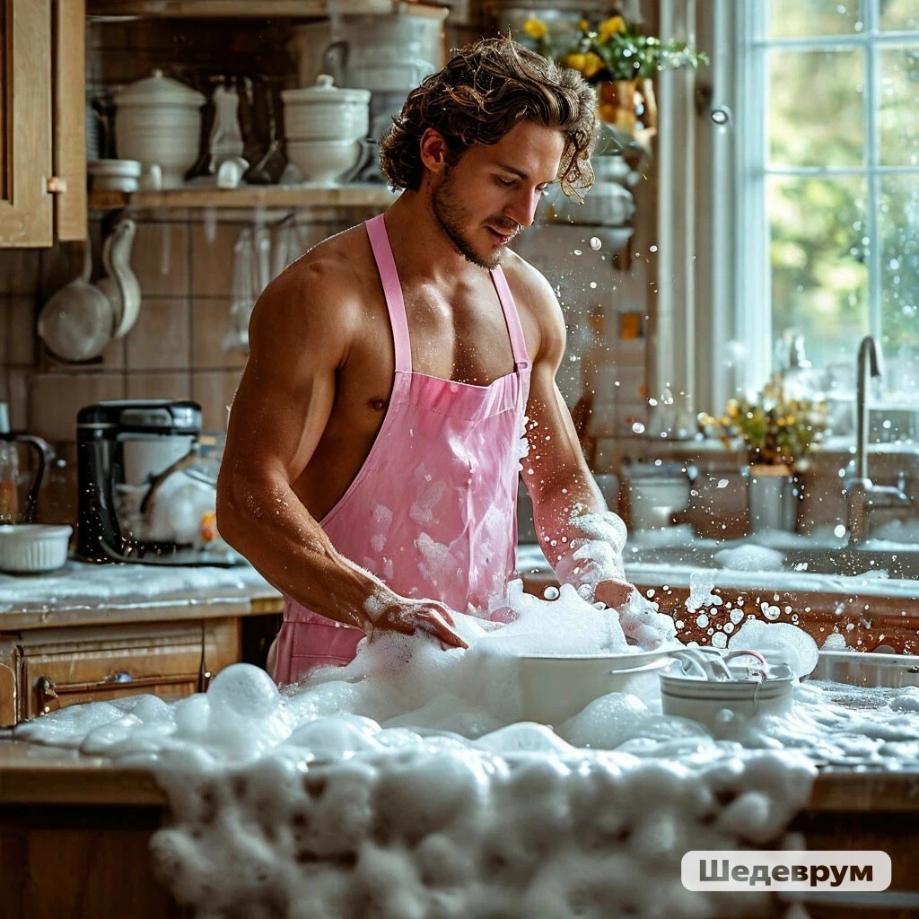 "Дорогая, посудомоечные машины сильно скакнули в цене, я пока лучше сам помою"