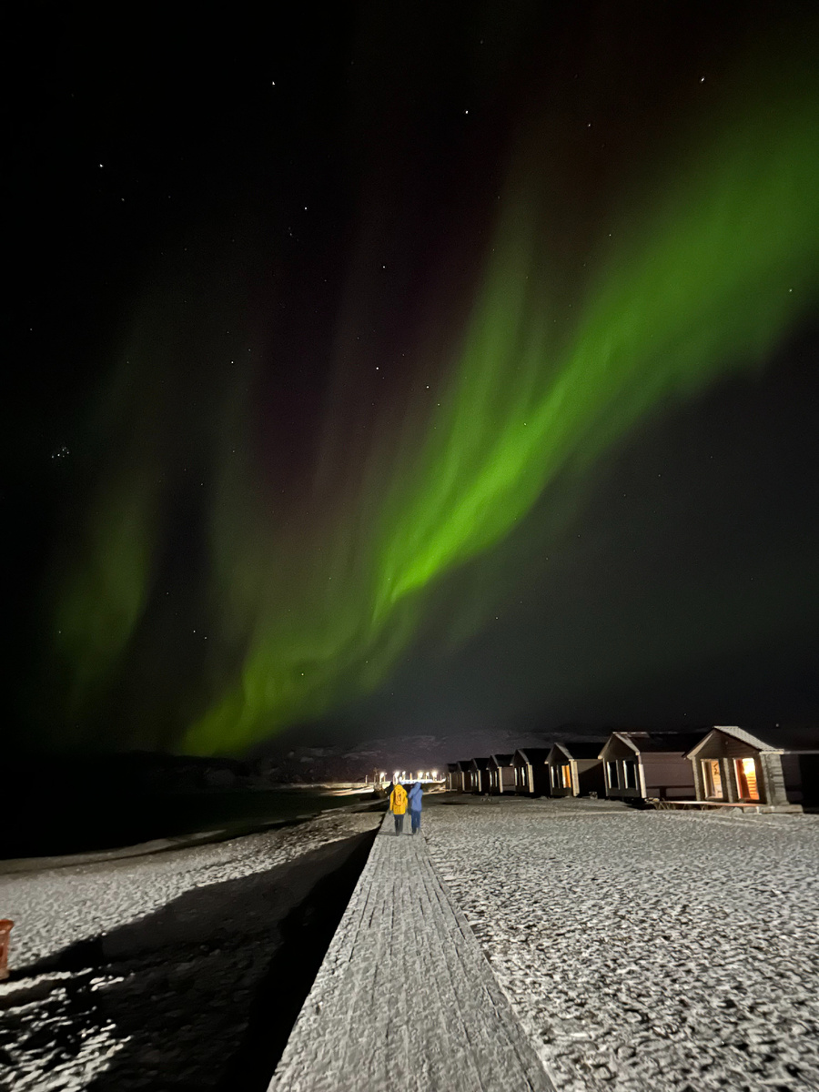 Северное сияние застало врасплох. Фото: Кристина Дегтярева 