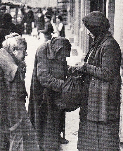 Нищие на улицах Берлина