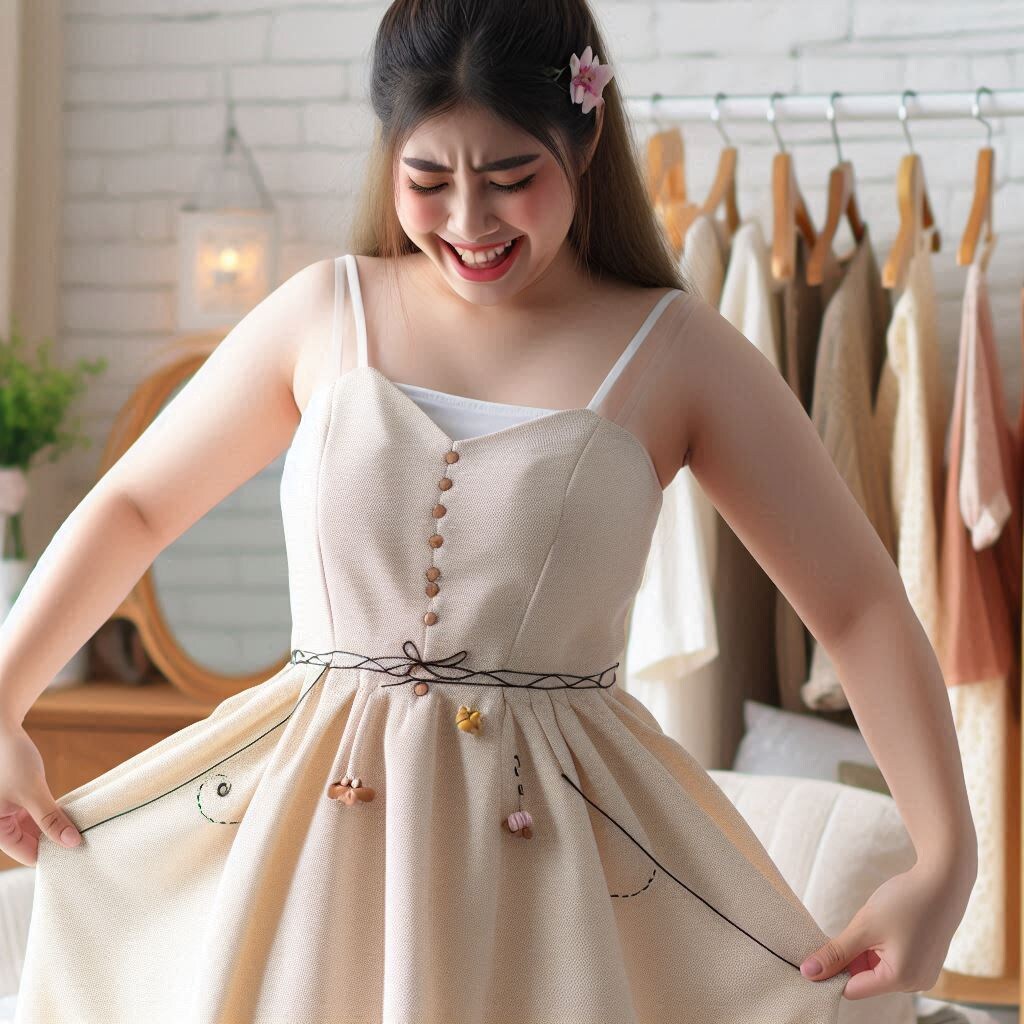 Нет, ну интересное платье, чё