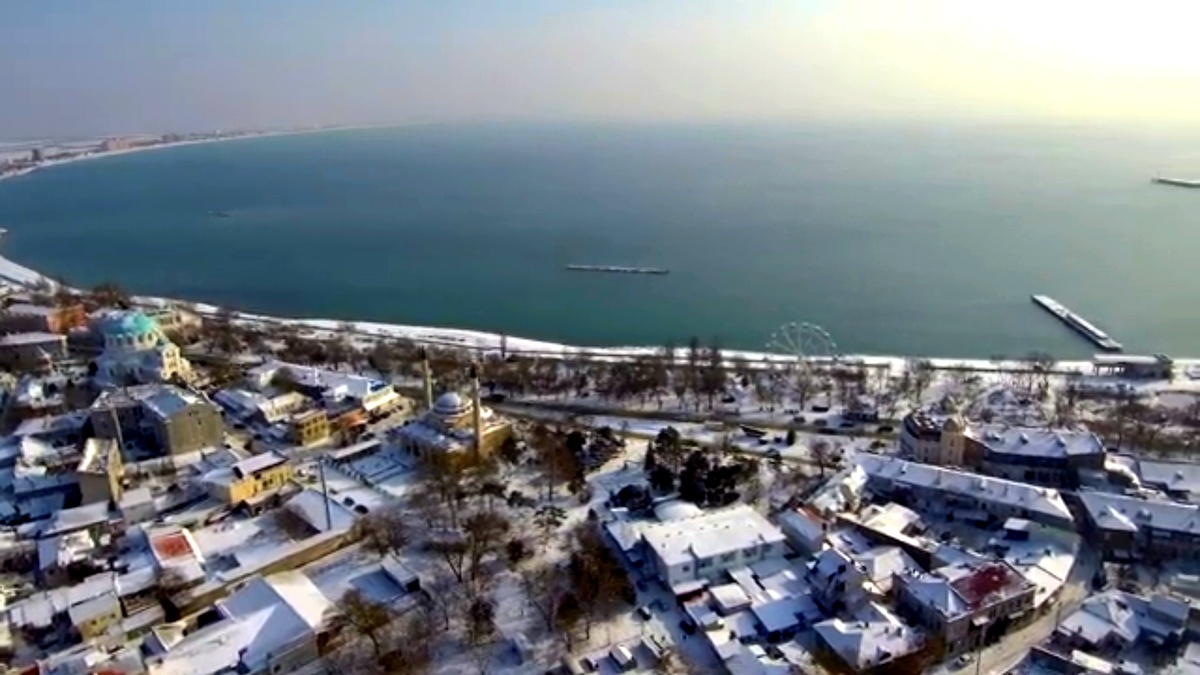 Евпатория зимой 