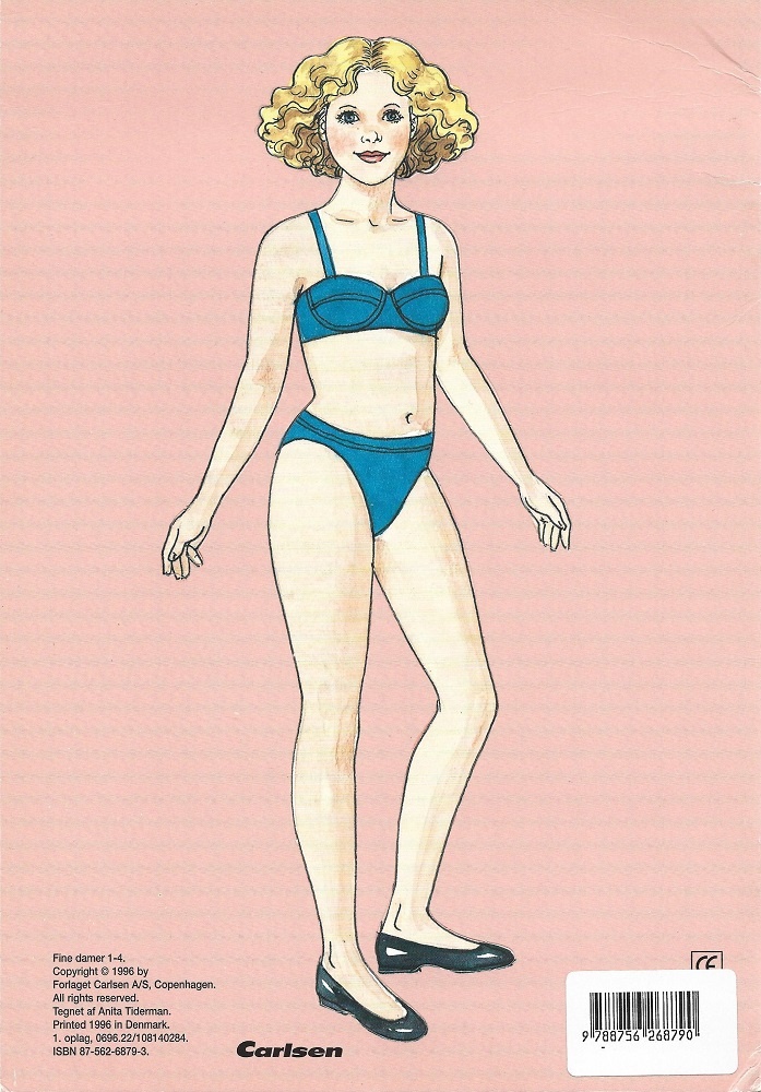 Задняя сторона обложки набора с самой куклой.