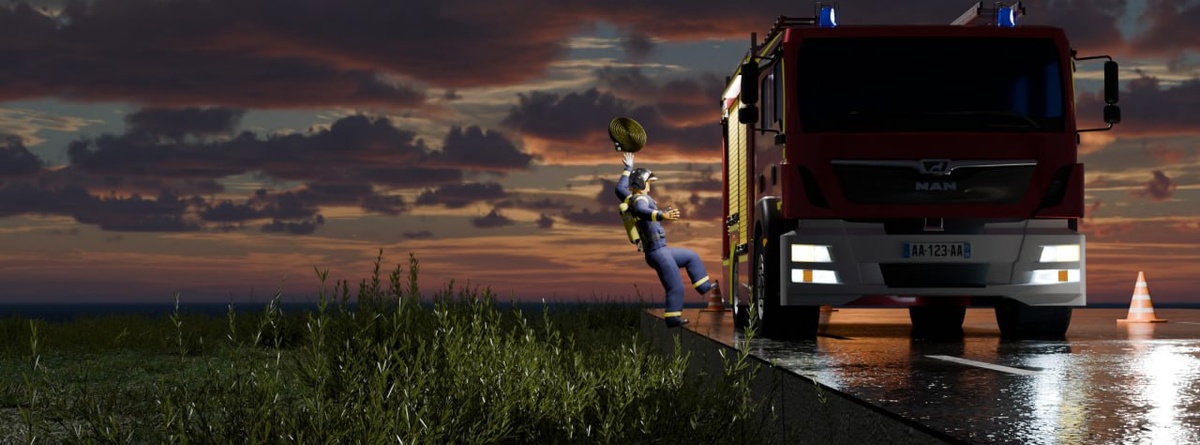 Иллюстрация к статье "Боевое развертывание" из серии "Французская пожарная тактика"