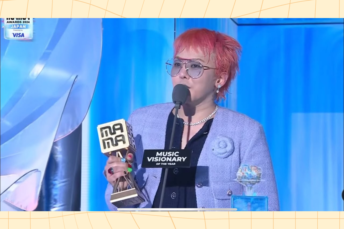     G-Dragon получил награду Music Visionary of the Year на MAMA 2024