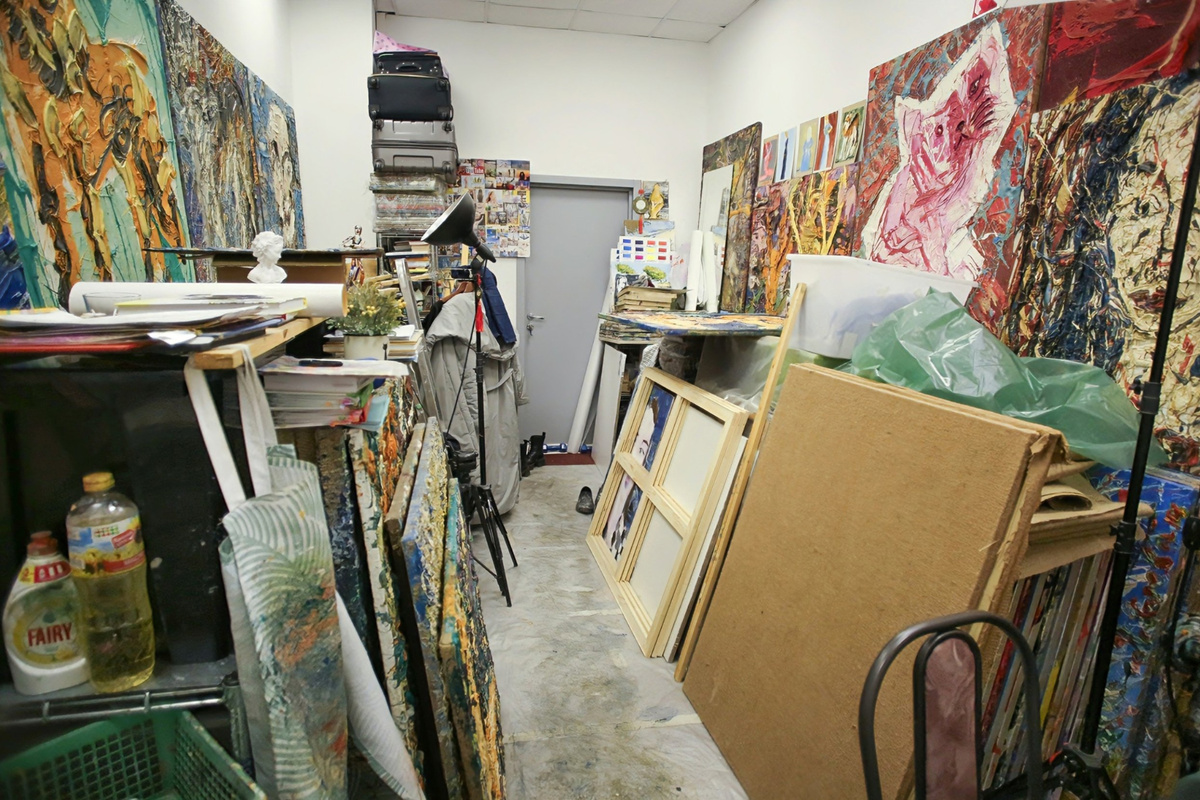 В мастерской художника Екатерины Лебедевой