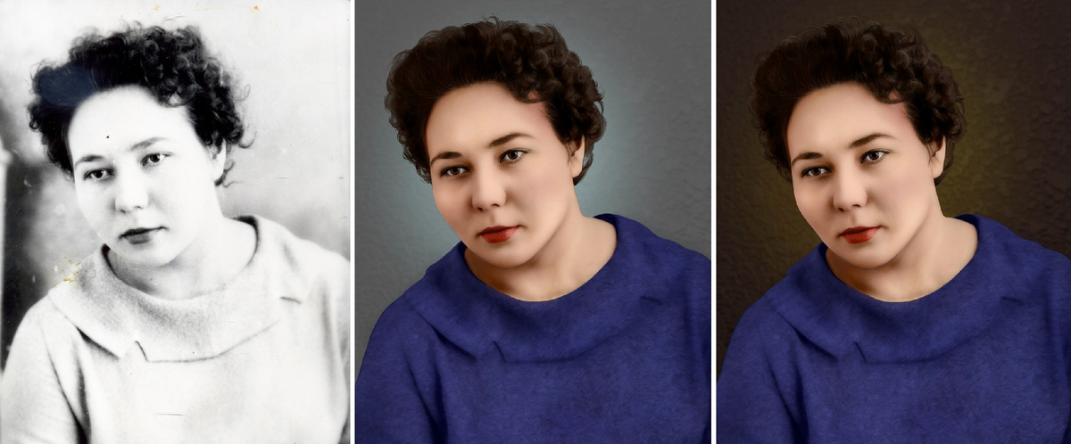 Отреставрированное фото на памятник. Работа РИТУАЛУМ