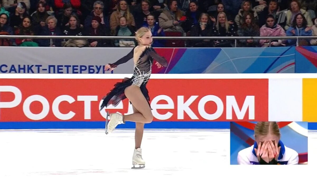 Софья Муравьева. Фото: стоп-кадр прямого эфира "Первого канала".