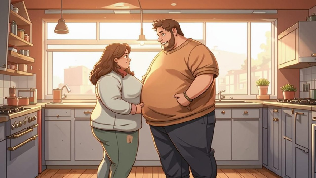 Картинку нарисовала нейросеть. Холодильник ни в какую не хотела рисовать:)