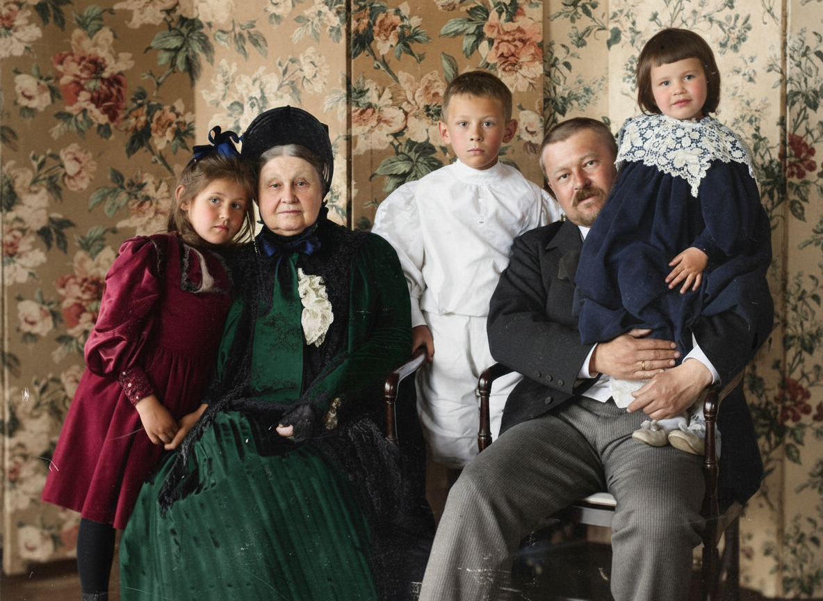 1897 - 1898 - Портрет семьи Морозовых