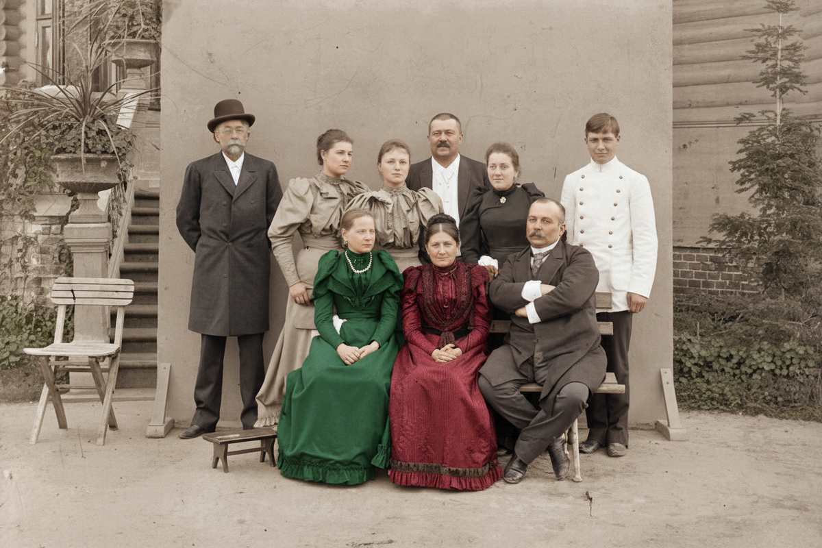 1890 - 1905 - Портрет семьи Морозовых