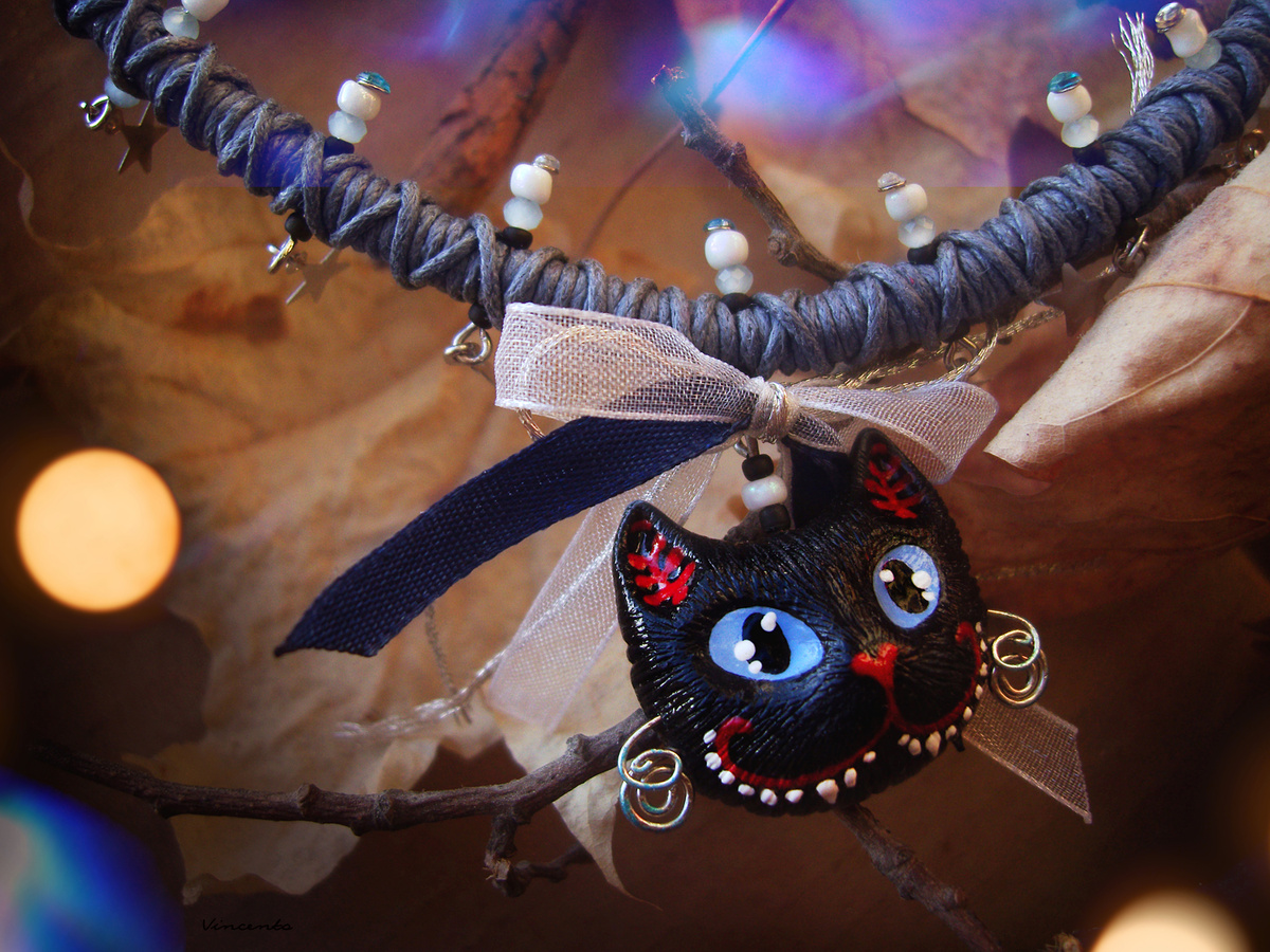 Авторское колье от Legenda Vincento "Котик Меркурия"