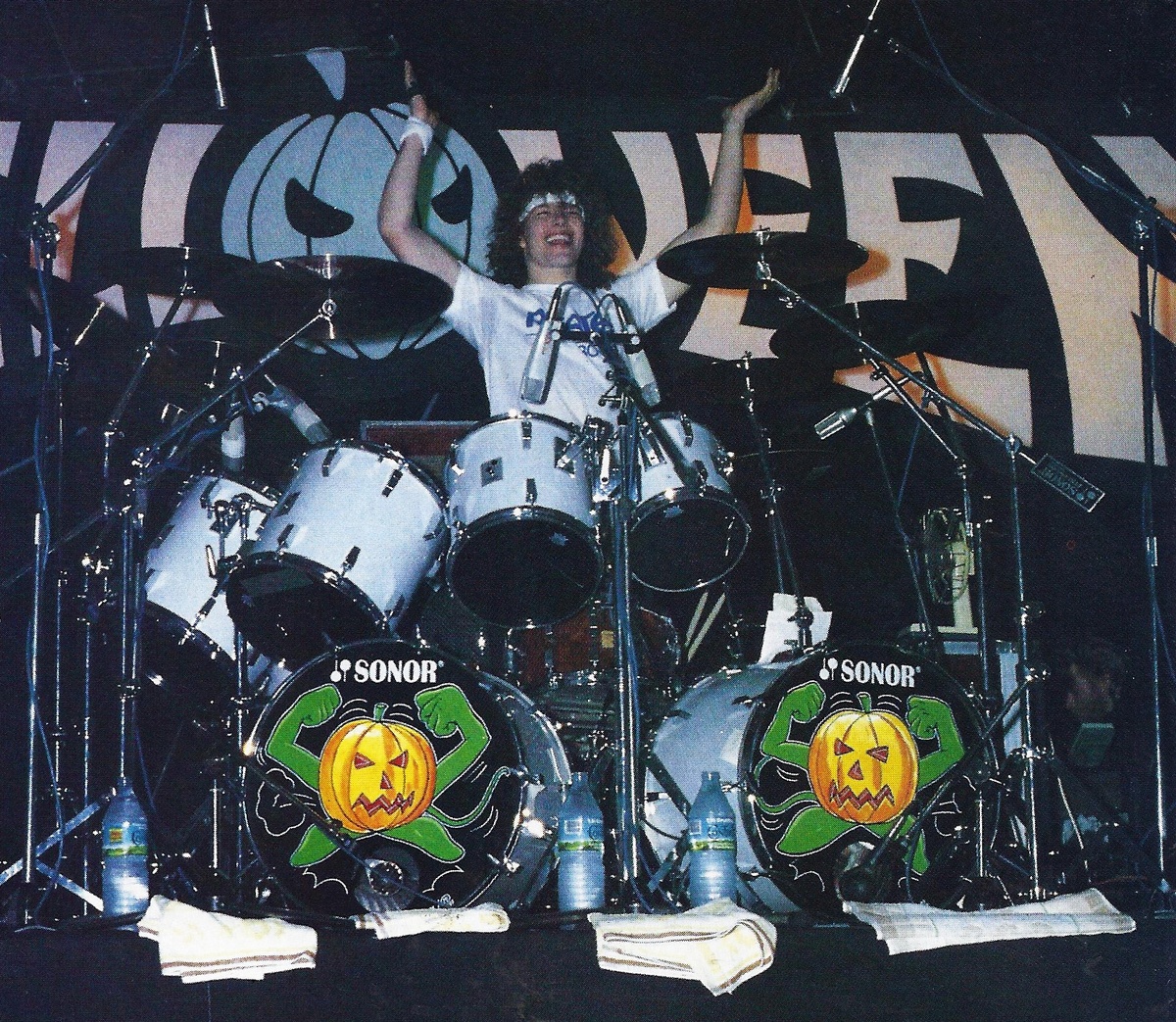 Инго Швихтенберг (Helloween) в туре 1987 года 